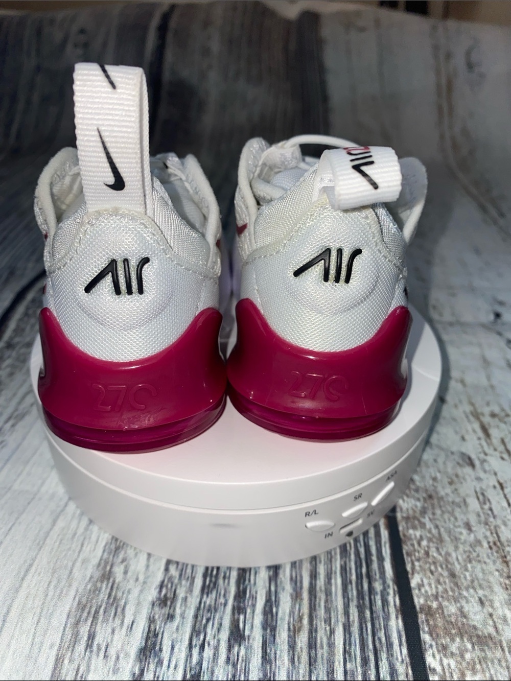Nike Air Max 270 Toddler Sneakers White Pink Size 4C DD1646-124 - Picture 4 of 6